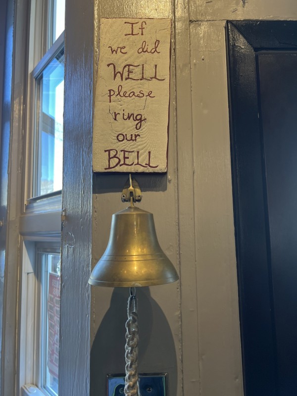 We all rang the BELL when we left !