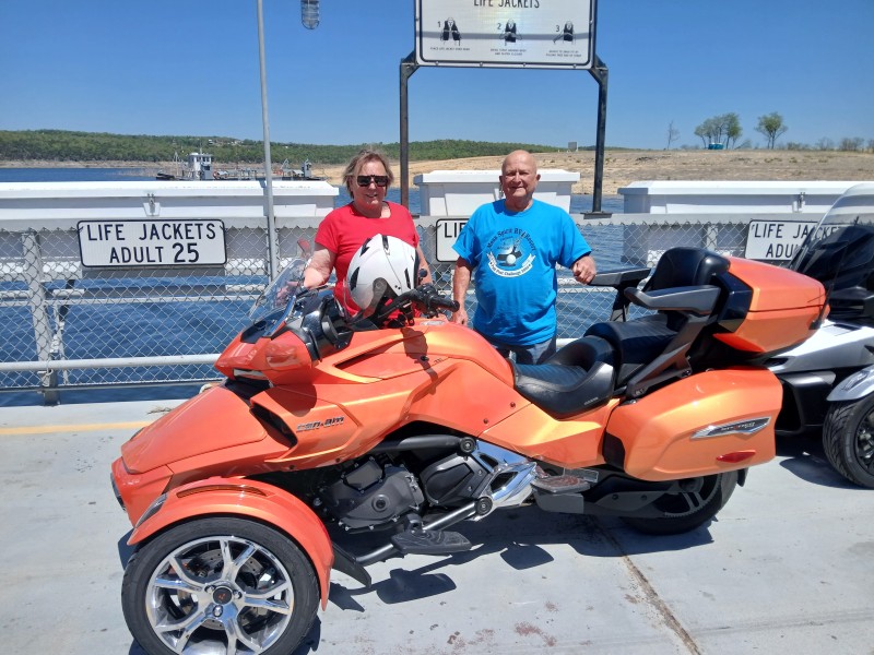 Ron and Artis?  Locals who led their group with a beautiful burnt orange Spyder