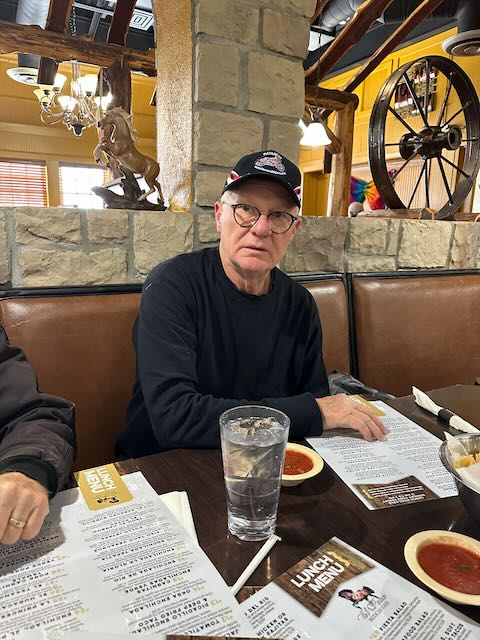 This was the look on Tom's face when we explained to him that while he was in Arizona he was unanimously elected to be the next ride coordinator for Eastern Kansas ROMEO.