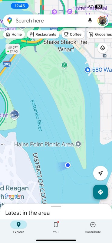 From the boat we knew we could find cherry blossoms on Hains Point!