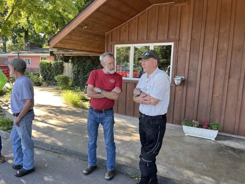 Jim and Whit enjoying a bit of fellowship.