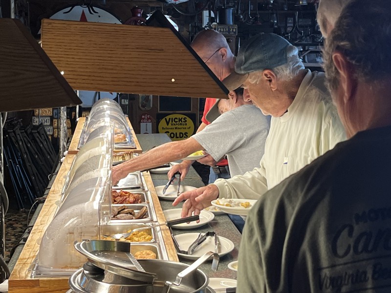 I told Chef Tim to keep it coming. We put a hurt on that buffet !!