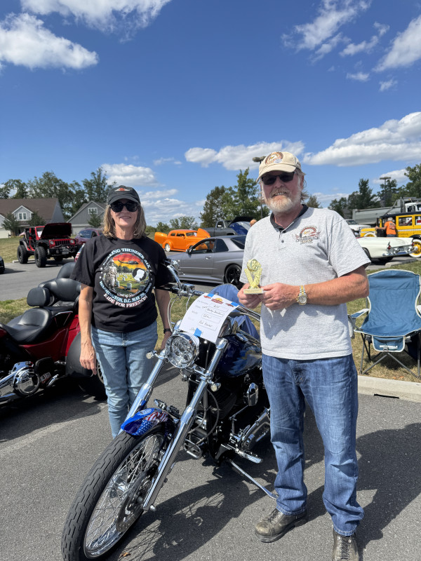 Cherrie &amp; Red H. winner at SWEET RIDES 2025        2005 HD Deuce