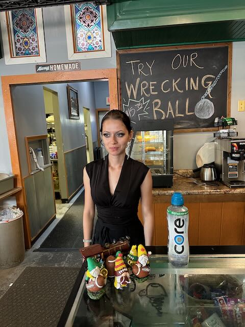 This is Danika, our server.  She took wonderful care of all 26 of us!