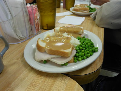 This is what it looked like in real life.  Bucky promised green beans, so hope you weren't disappointed when they turned out to be peas!
