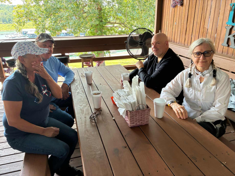 Marsha and Mike McClendon, Todd Merryman and Sharon Hamilton.