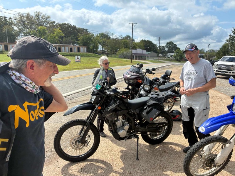 Mike Newlun almost went dual sporting on his Moto Guzzi 850TT. More off-road riders the better.