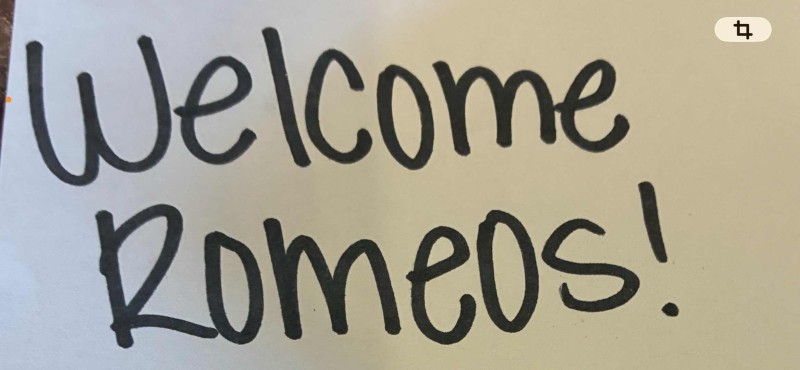 Great welcome sign BTB !!