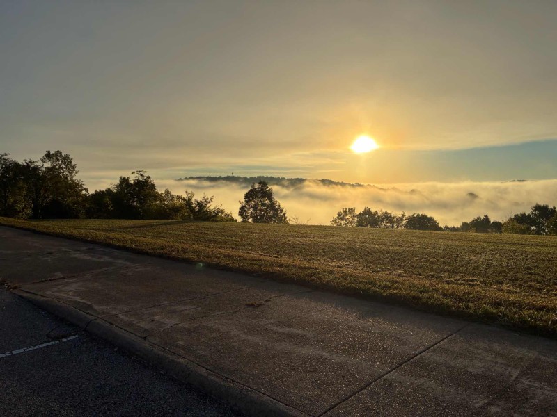 I took this nice picture at the Cotter overlook today at 7:30am. It was pretty chilly, but I knew where I was going and who I was gonna hang out with which kept me all warm inside.