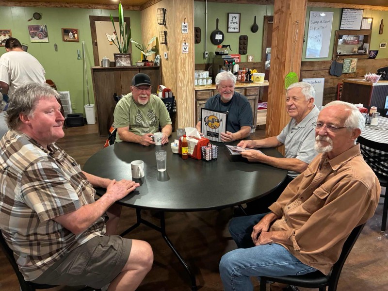 From left to right we have Doug Clymer from Collinsville Illinois, Doug Enders, Joey Crawford, the awesome Gary Oden and Jim Estes.